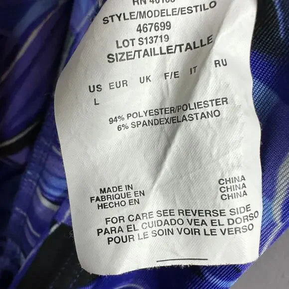 Miraclesuit Coverup Purple Size Large So Alive Tropical Vacation Beach Stretch - Picture 5 of 6